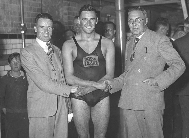 1937 Britain v Germany Swimming International